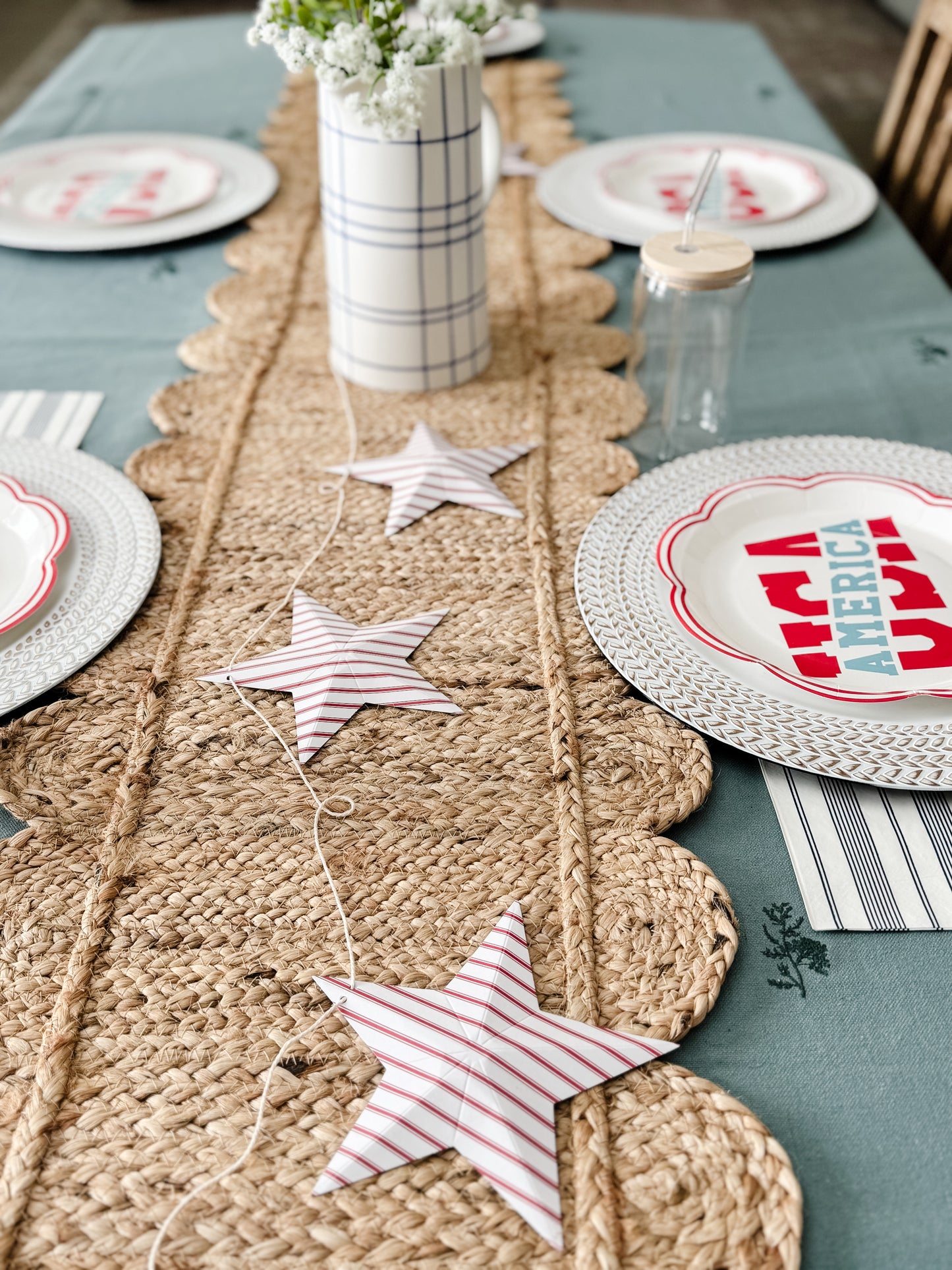 Red Striped Star Banner