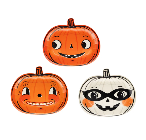 Vintage Pumpkin Paper Plates