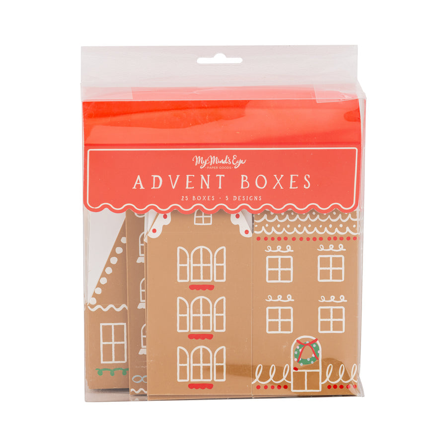 Gingerbread Advent Boxes