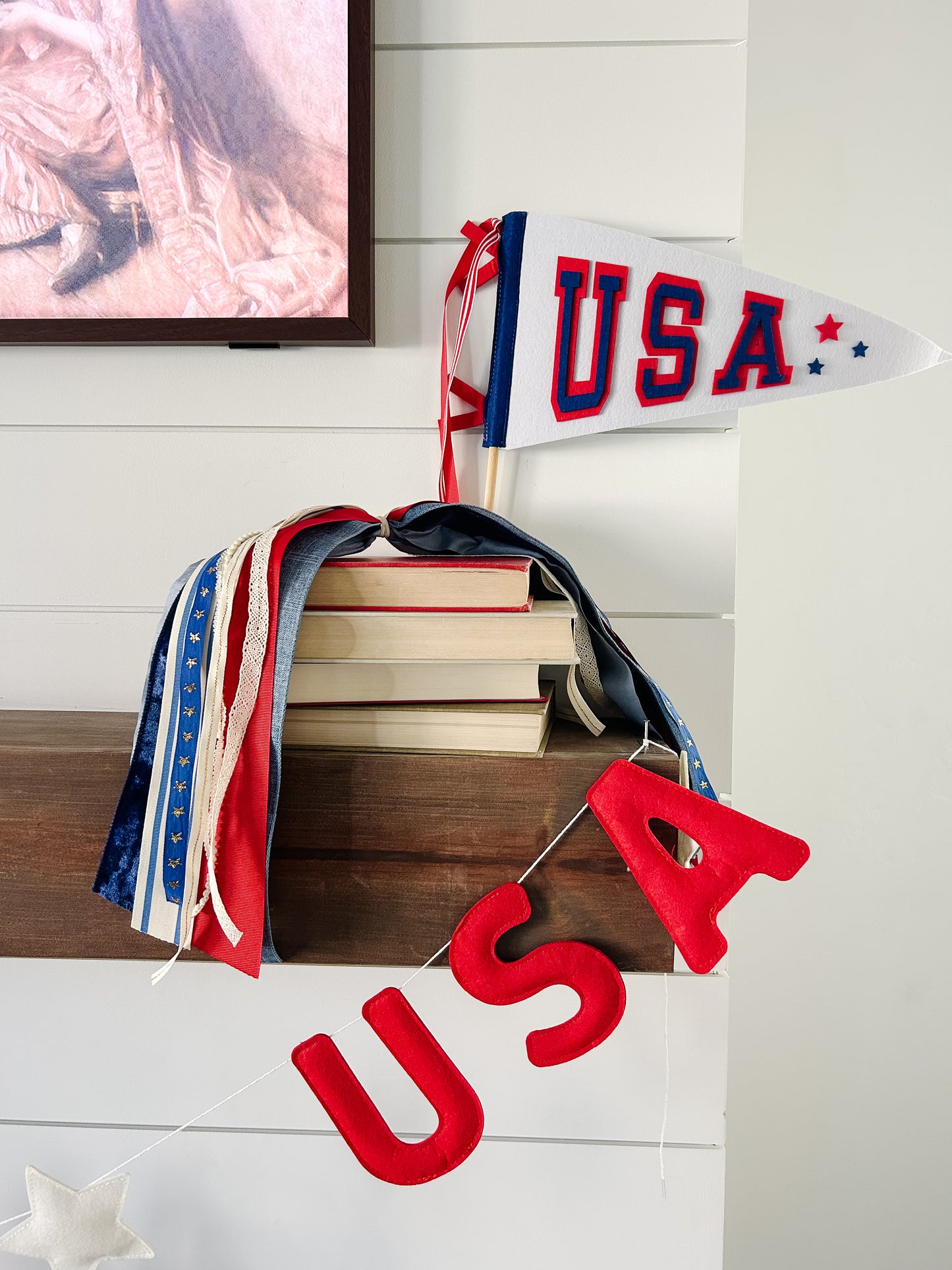USA Puffy Felt Banner